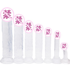 Transparent artificial dildo for women, eggless masturbator, dildo, soft suction cup, soft anal plug, adult sex toy