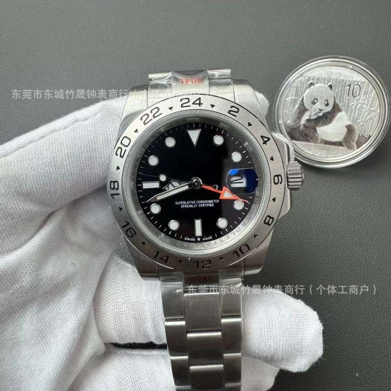 AA transfronterizo al por mayor submarino automático reloj mecánico de acero nocturno registro de correa de acero Lu Shi Ditona estación de suministro occidental image 32