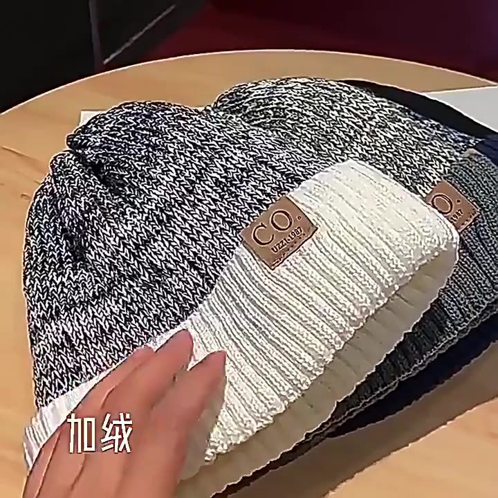 秋冬の男性用クロスボーダーニット帽、ベルベットの耳当て付き、大きな頭囲用ウール帽子、カジュアルなスキー用防風登山帽子|undefined