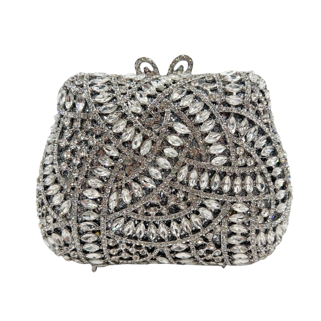 Bag de embrague de piedra nueva bolsa de diamantes huecos bolsa de cena europea y americana bolsa de diamantes de mano bolsa de vestir