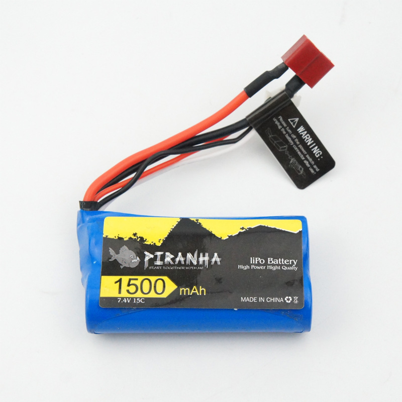 1:10 High-speed off-road vehicle 9200E universal accessories 7.4V 1500mAh lithium battery (T plug)