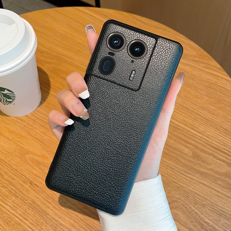for Motorola x50ultra phone case plain leather litchi pattern motox50ultra leather case
