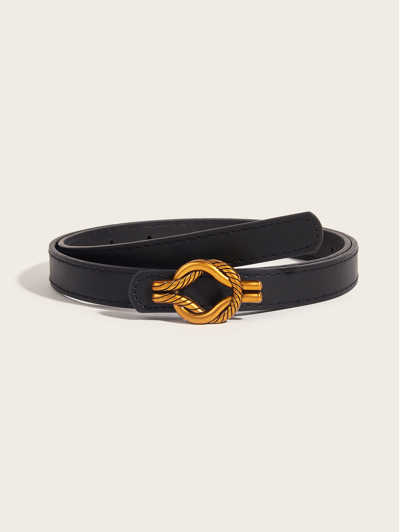 Simple Style Geometric PU Leather Alloy Plating Women's Leather Belts display picture 20