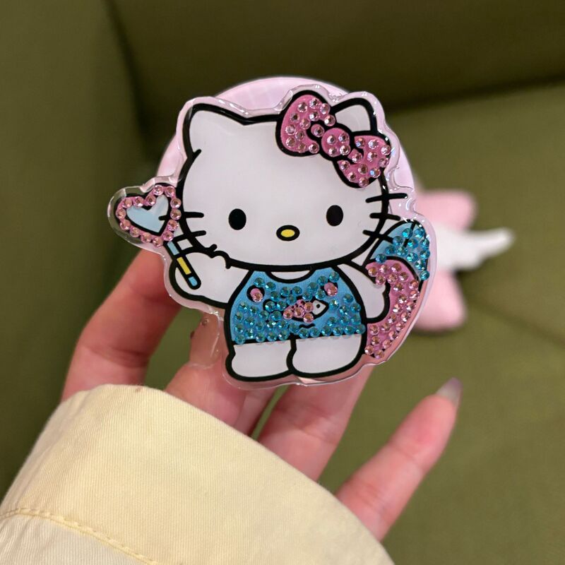 创意点钻美人鱼kitty猫支架适用magsafe磁吸手机壳桌面懒人神器|undefined