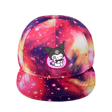 库洛米KUROMI炫彩星空帽日常外出百搭户外遮阳帽可爱印花棒球帽子