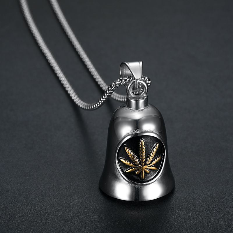 Retro two-color maple leaf stainless steel