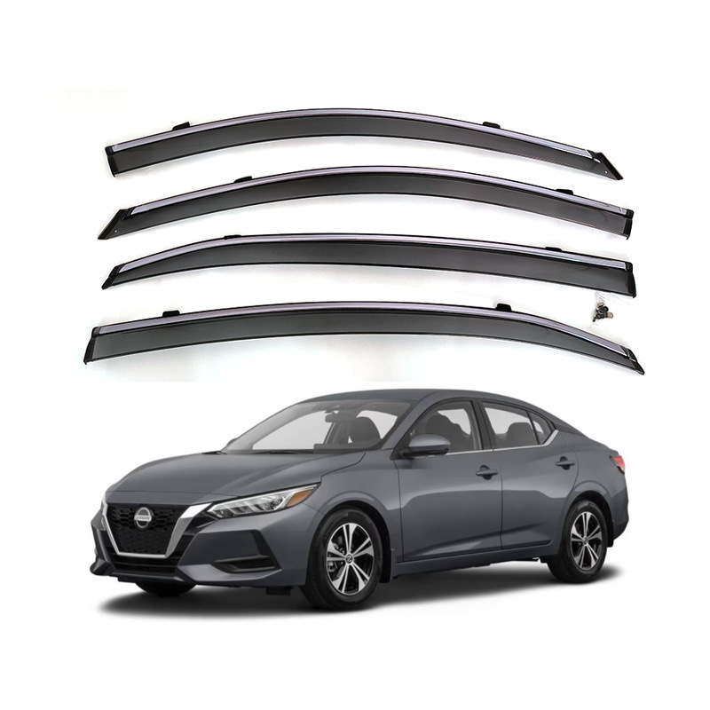 Nissan – For Nissan 2020-2023 Rain shield - 2020-2023-sylphy-14th-generation-sylphy-acrylic-with-chrome-strip