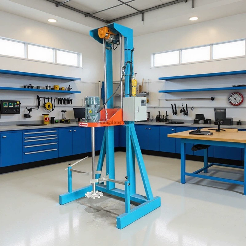 Заводская прямая продажа простого электрического диспергатора, машины для смешивания красок и химических жидкостей, бочки для смешивания цветов