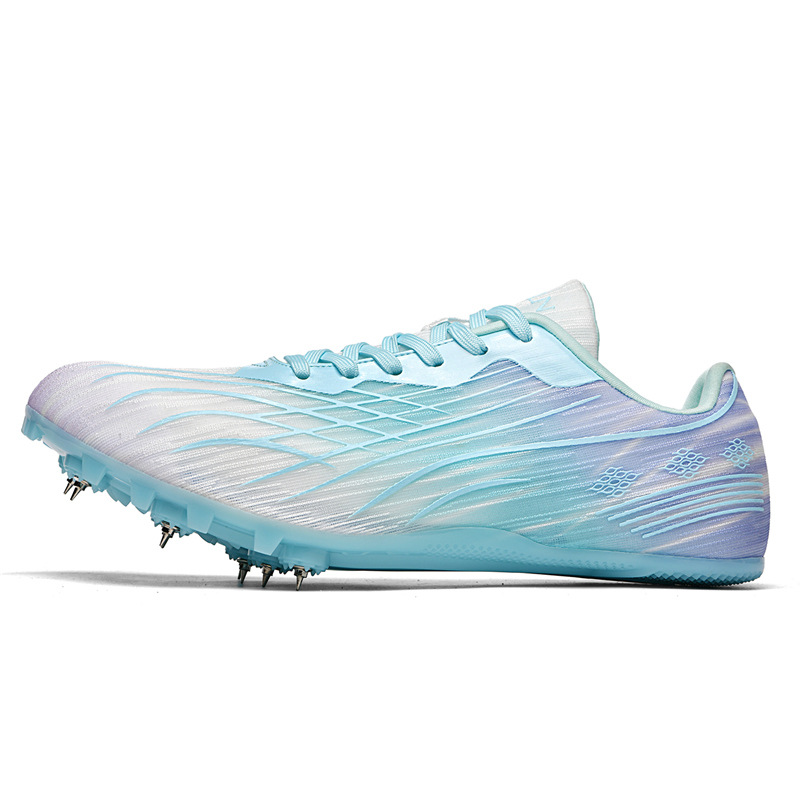 2025 nuevos zapatos de atletismo transfronterizos para hombres y mujeres zapatos de entrenamiento integral para estudiantes zapatos de clavos de sprint zapatos de clavos de salto vertical