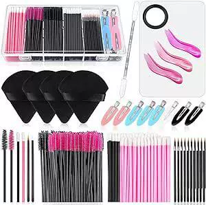 Disposable Eyelash Tool Set — Brushes, Triangular Sponges, Hairpins & Palette, Multi‑piece Kits