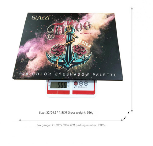 Euramerican Niche Eyeshadow Instagram Bestselling 108-Color Eyeshadow Palette Waterproof Makeup Artist Use Performance Cosmetics Palette