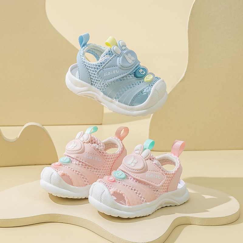 Baby Sandals Summer Toe-Toe Anti-Kick Toddler Sandals Women's Toddler Sandals Men's Non-Slip Soft Bottom Baby Key Shoes Wholesale