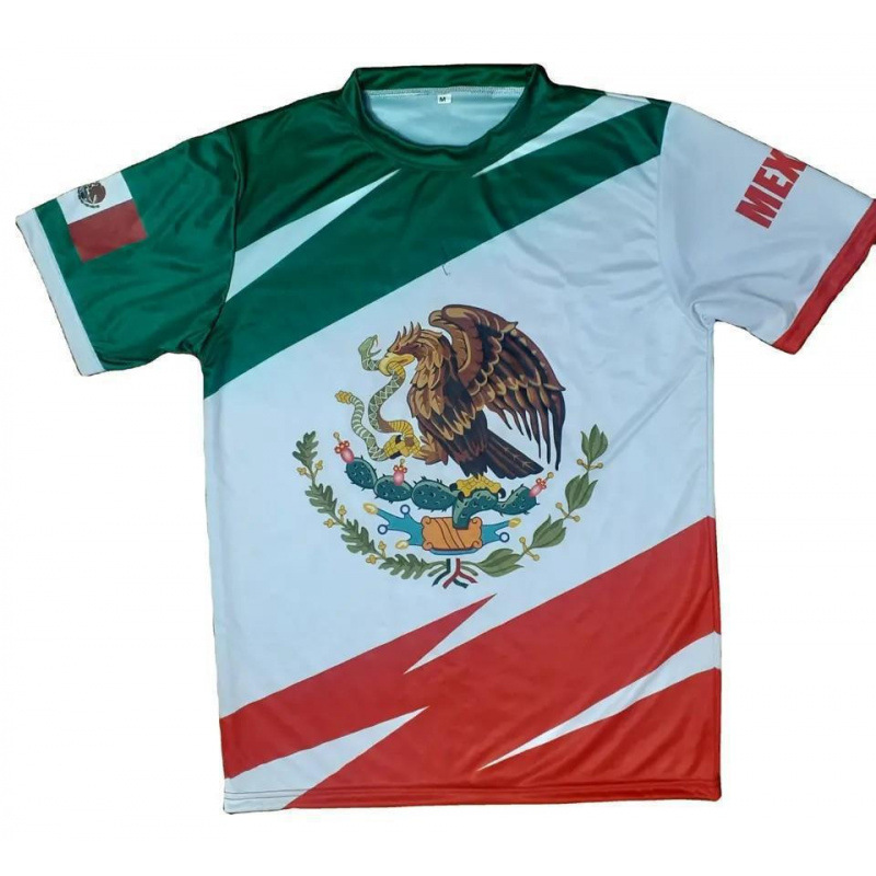 Comercio exterior transfronterizo AliExpress TK venta caliente impresión digital 3D camiseta de hombre manga corta casual serie mexicana blusa