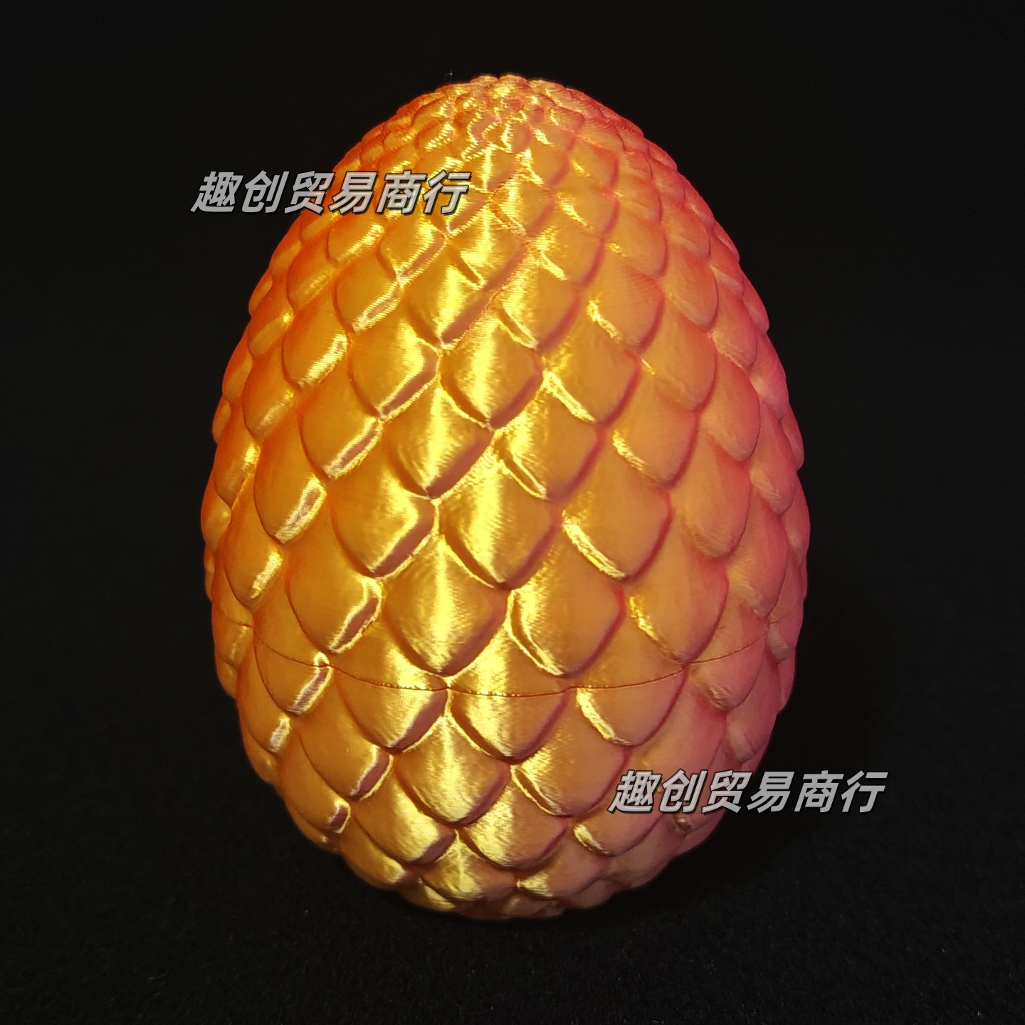 9.5CM 실크 핑크 골든 드래곤 알(단일 드래곤 알에는 드래곤이 포함되지 않음)