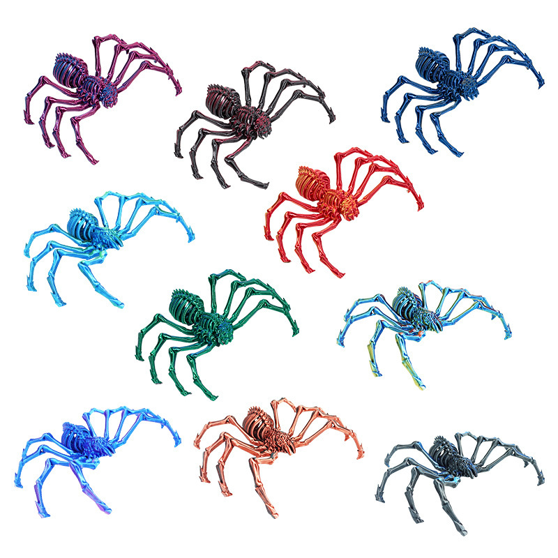Amazon 可動弾性スパイダー シミュレーション クラフト 3D プリント装飾品 オールインワン モデル 3D プリントおもちゃ|undefined