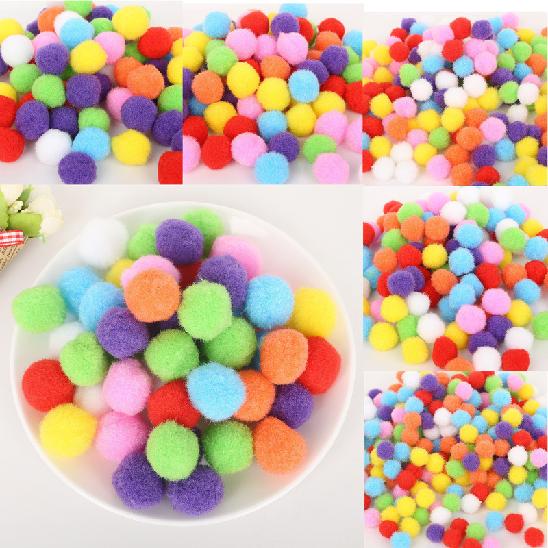 Color fur ball children's creative Christmas handmade DIY jewelry pendant decorative clothes accessories material ball beads Color fur ball children's creative Christmas handmade DIY jewelry pendant decorative clothes accessories material ball beads