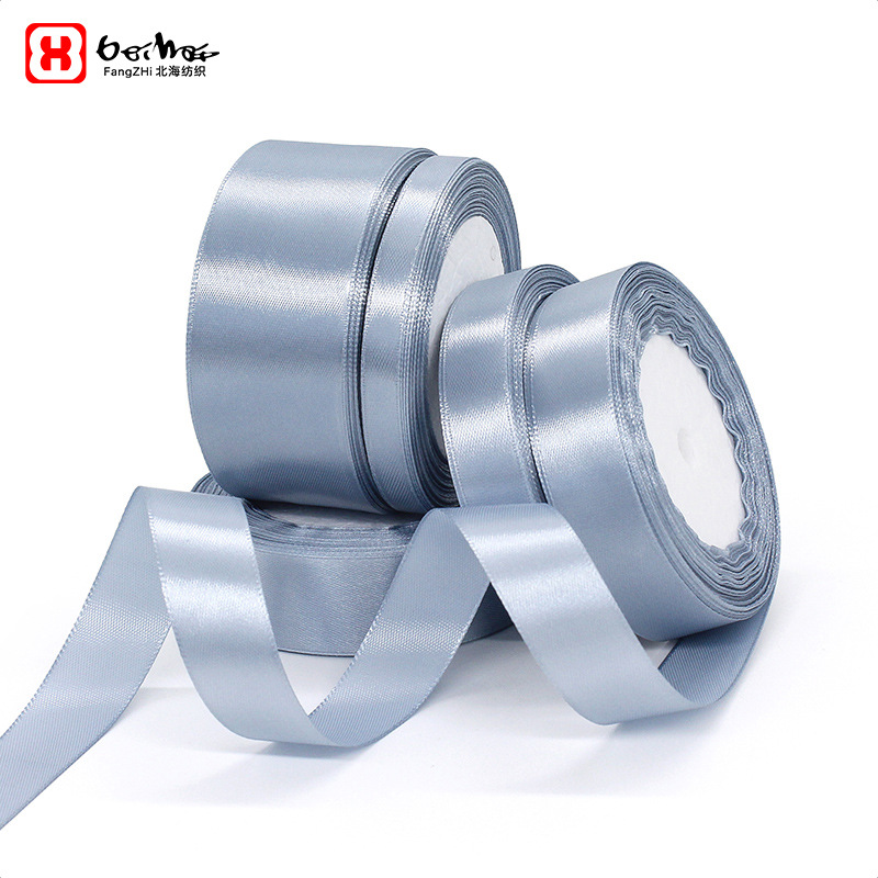 Fabricante personalizado hollín azul cinta flor regalo embalaje decorativo cinta cinta transfronteriza al por mayor