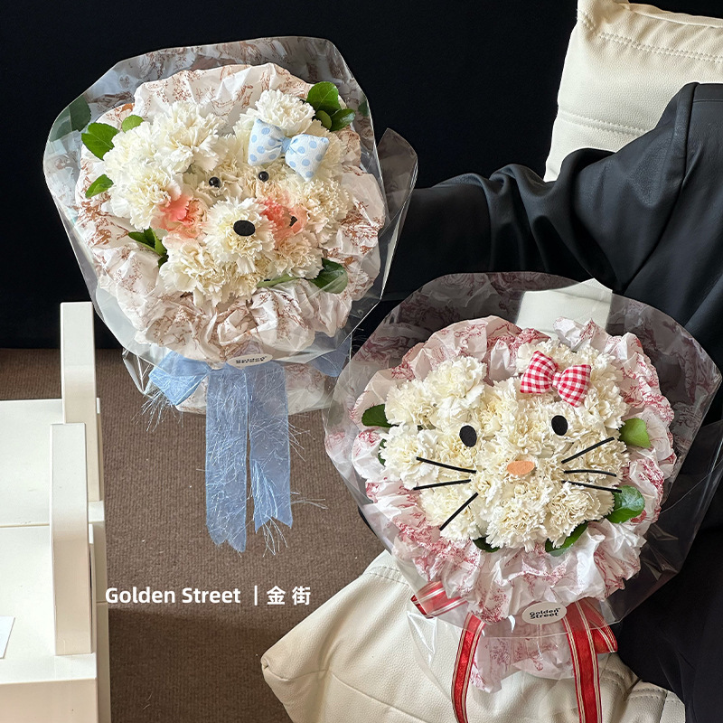 Nuevo estilo de embalaje de ramo papel de revestimiento impreso grueso papel de Sydney chino papel de copo de nieve papel de regalo de flores papel de regalo