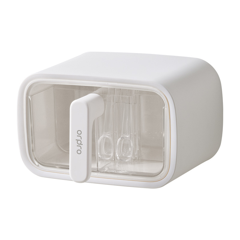 caja de condimentos de cocina doméstica condimento tanque combinado conjunto integral sal monosódico pimienta almacenamiento condiment botella