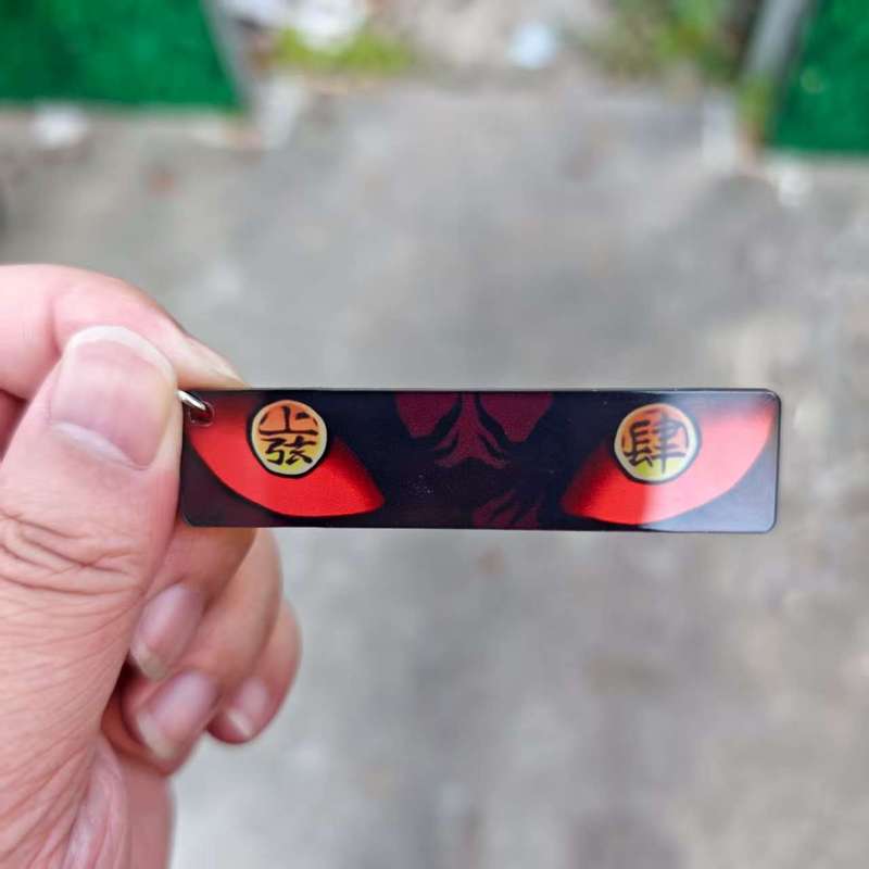 鬼灭之刃特效反光透卡挂件发光眼睛条亚克力钥匙扣批发来图可定制|undefined