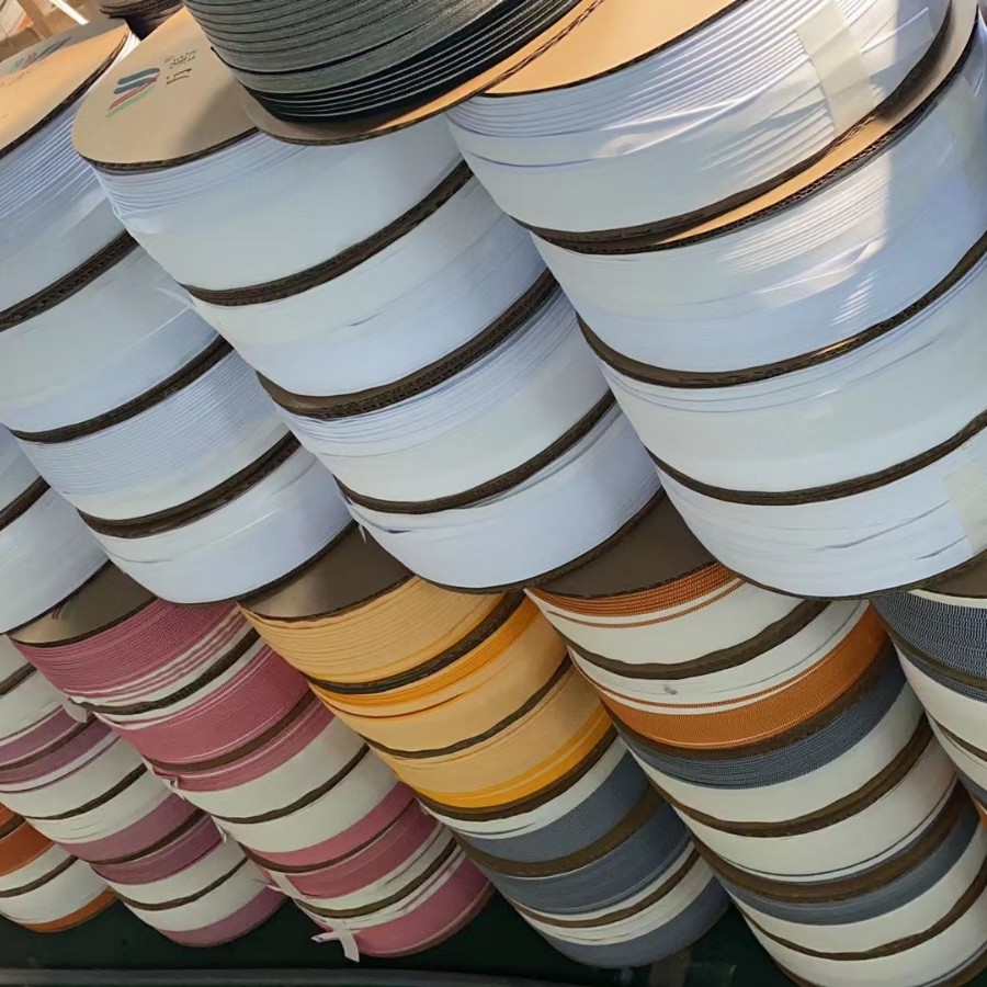 【厂家批发】精装书籍上浆加硬 黑白相间 书边带 堵头布优质过浆