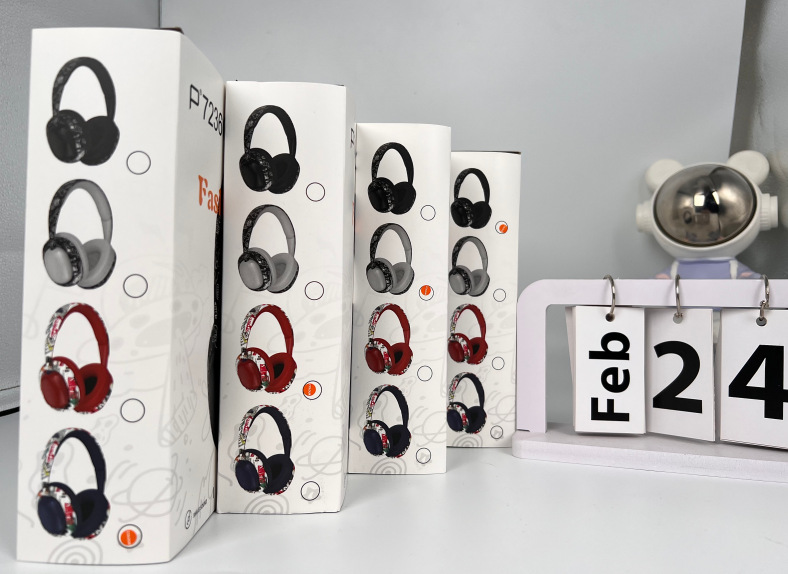 Casque audio sans fil Bluetooth Graffiti P7236C, circum-aural, basses puissantes, compatible avec les téléphones Huawei, livraison transfrontalière_voghion.com
