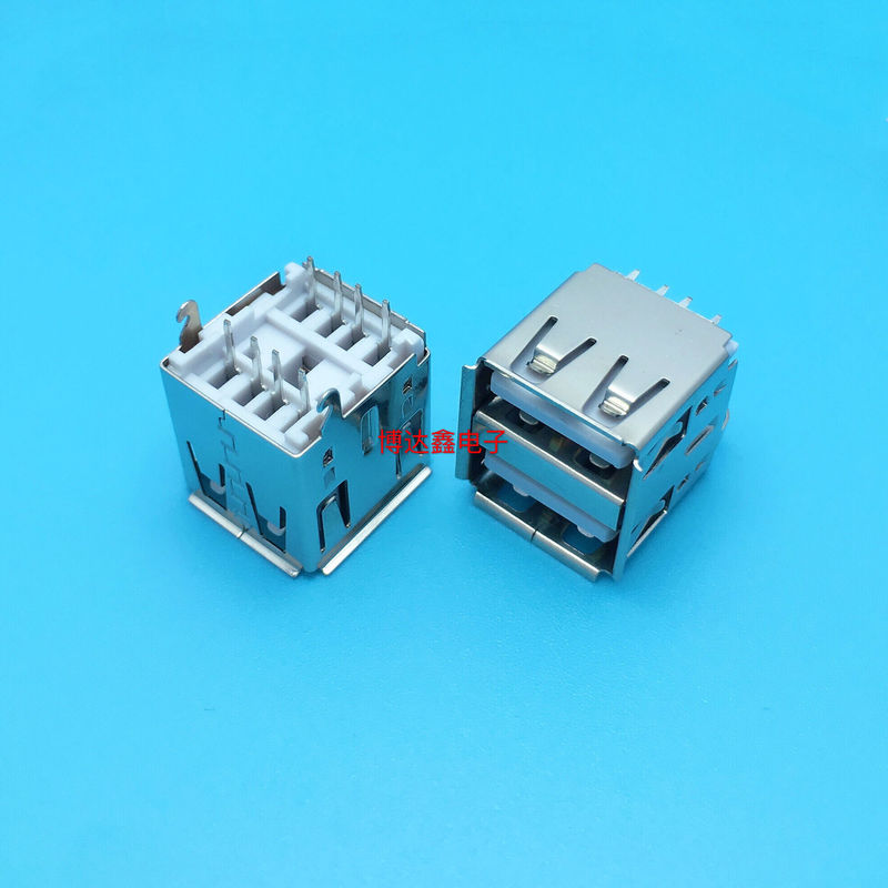 USB Double-layer Direct Plug 2.0 Double-layer Short Body 10.0 Straight Plug Roll Mouth Iron Shell 8-pin Pin with Hook USB Double-layer Direct Plug 2.0 Double-layer Short Body 10.0 Straight Plug Roll Mouth Iron Shell 8-pin Pin with Hook