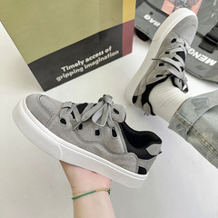 國潮春季ins港風情侶休閒板鞋chic百搭小眾潮流學生透氣運動鞋男