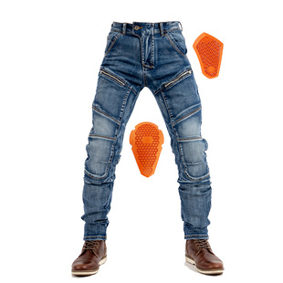 Motorcycle Jeans Motorcycle Kevlar Cycling Pants Anti-fall Racing Pants Straight Slim-fit High-elastic Four Seasons 04