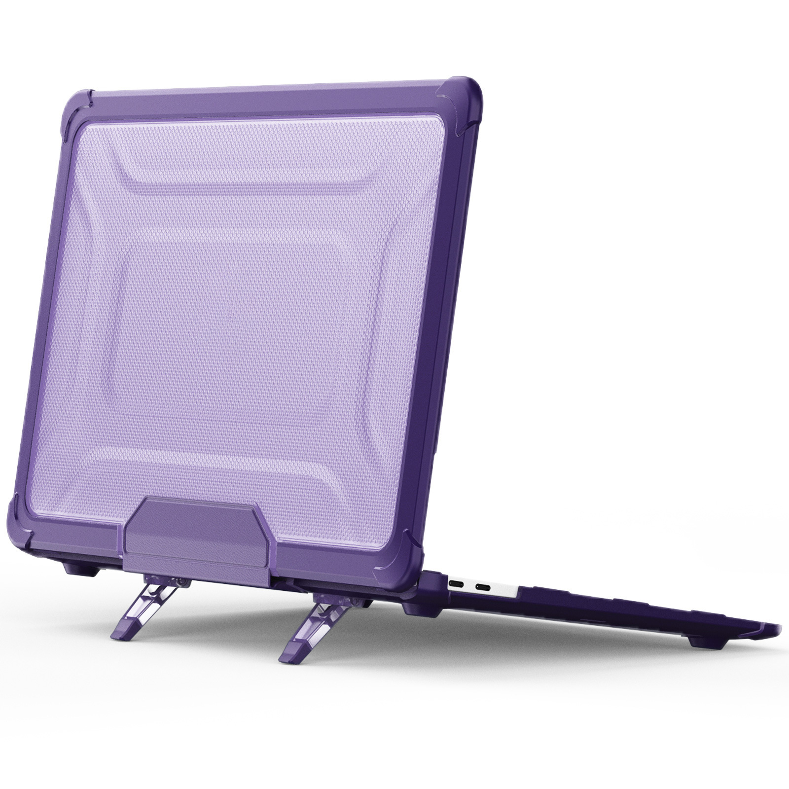 适用苹果Air13笔记本电脑保护套透明pro13寸磨砂散热pc支架防摔壳