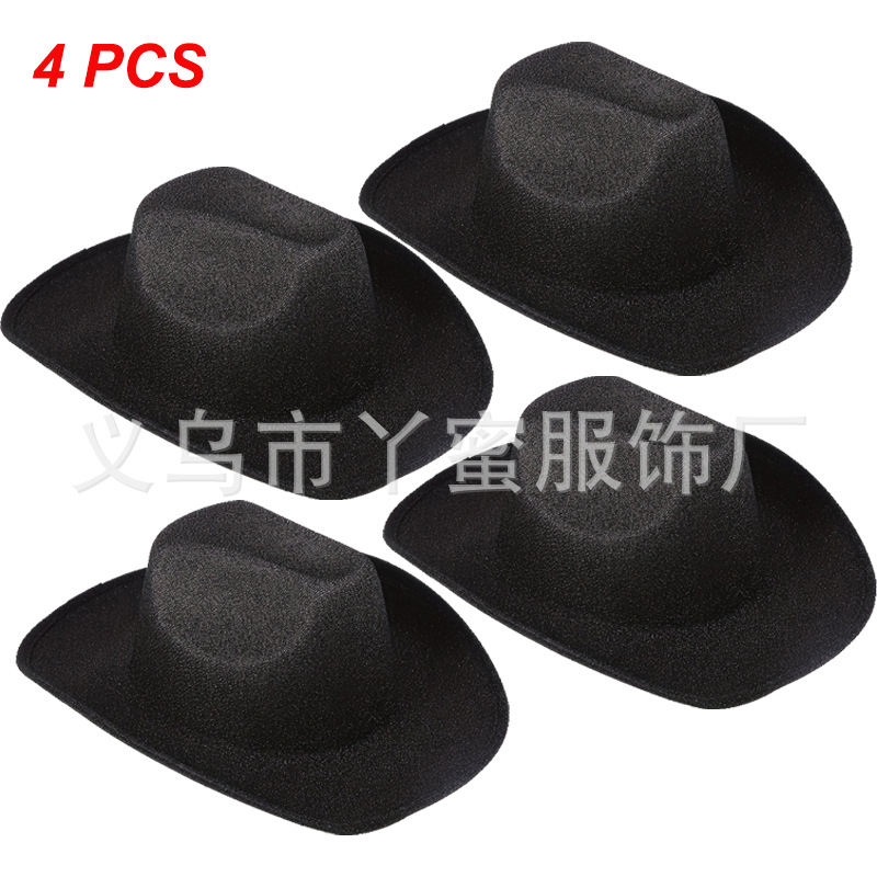 Juego de 4 piezas negro intermitente