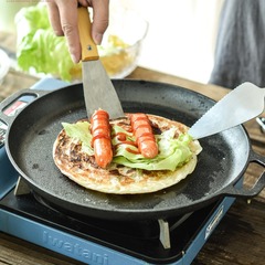 Thick Pan Griddle for Commercial Use, Cast Iron Non-Stick Handheld Pancake Maker, Suitable for Flat Electric Stove
