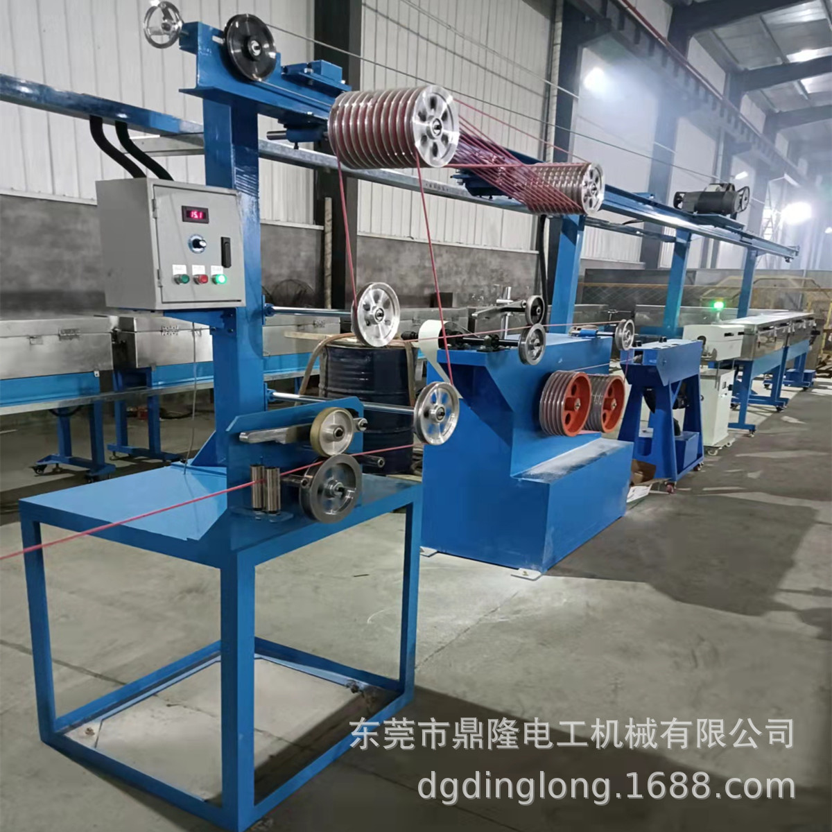 供应鼎隆机械硅胶高温电线挤出机硅胶发热线挤出设备