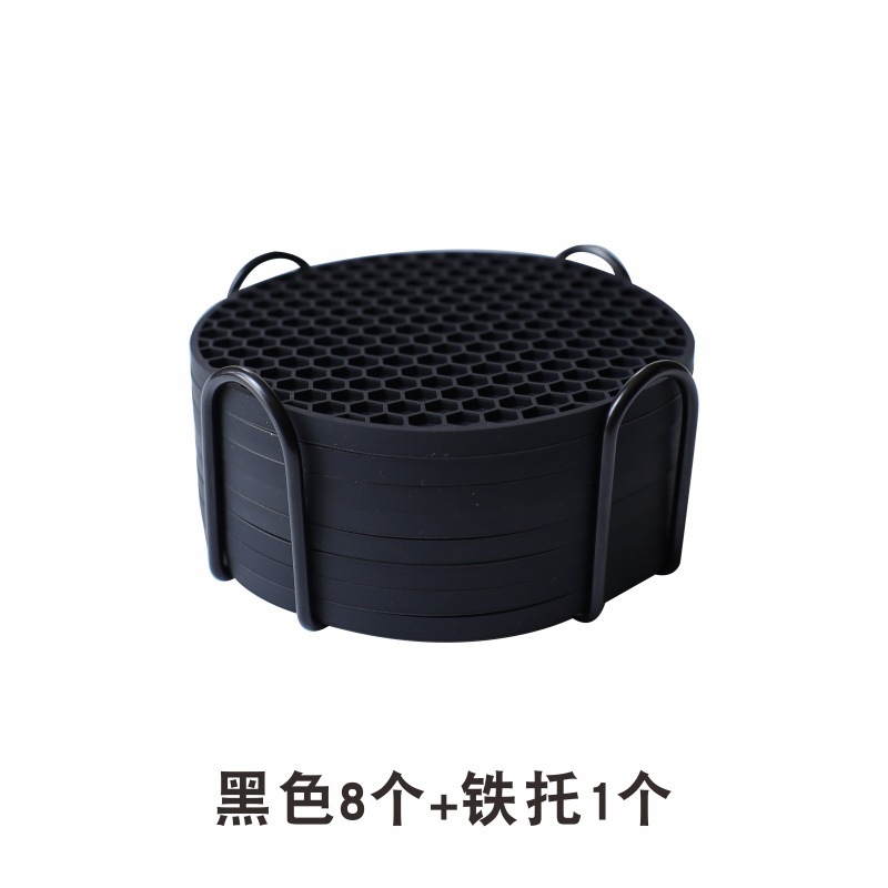 硅胶杯垫蜂窝食品级防滑餐垫耐高温防水隔热垫厂家批发|undefined