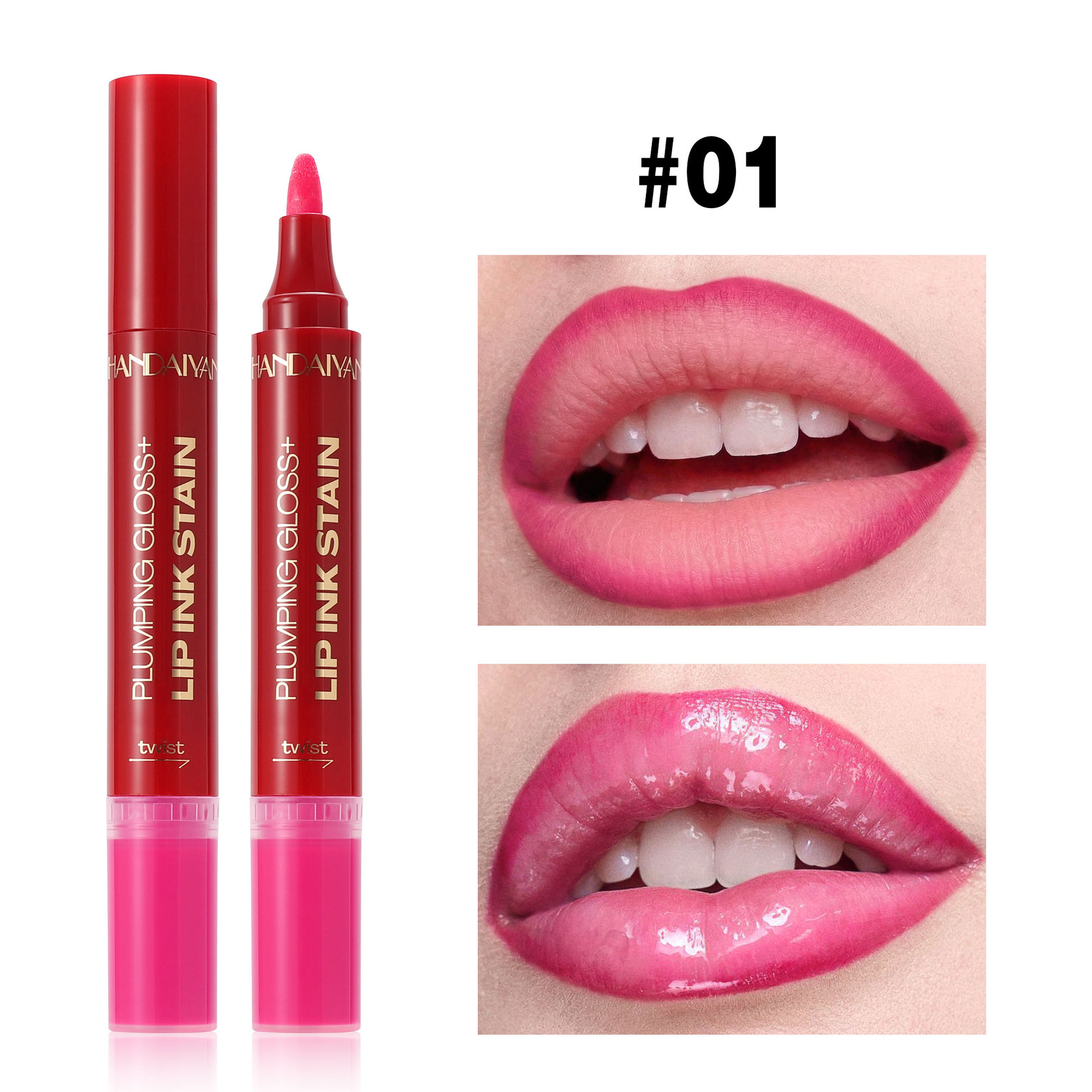 Comercio exterior transfronterizo en el extranjero 2 - en - 1 lápiz labial, un lápiz labial multicolor, un lápiz labial blanqueador, un viaje de viaje, un viaje de viaje.