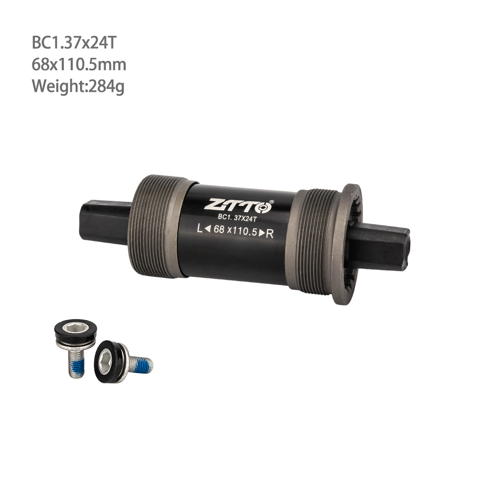 Bicicleta de carretera plegable de montaña ZTTO, eje cuadrado universal, eje central, cojinete, 68mm con tornillo impermeable