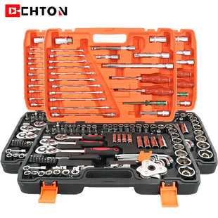 121-piece auto repair large, medium and small flying fast ratchet wrench dual-purpose wrench connecting rod sleeve tool suit