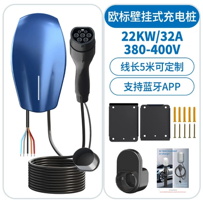 Elektrikli avtomobil şarj stansiyaları Standard Evcharger Type2 Ac - european-standard-gun-head-22kw32a