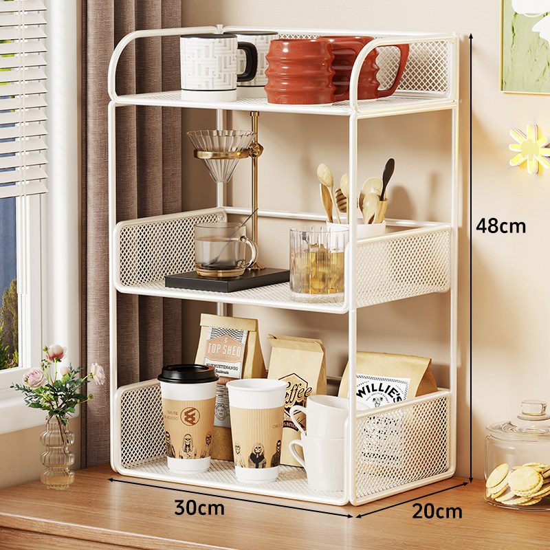 Estante Organizador de Tazas para Mesa, Multicapa, para Sala de Estar