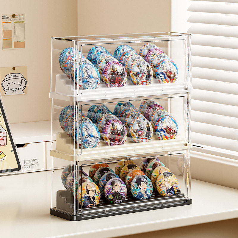 Bar Display Rack Dust-Proof Desktop Millet Storage Box Ladder Shelf Peripheral Badges Multi-Layer Desktop Storage Rack Bar Display Rack Dust-Proof Desktop Millet Storage Box Ladder Shelf Peripheral Badges Multi-Layer Desktop Storage Rack