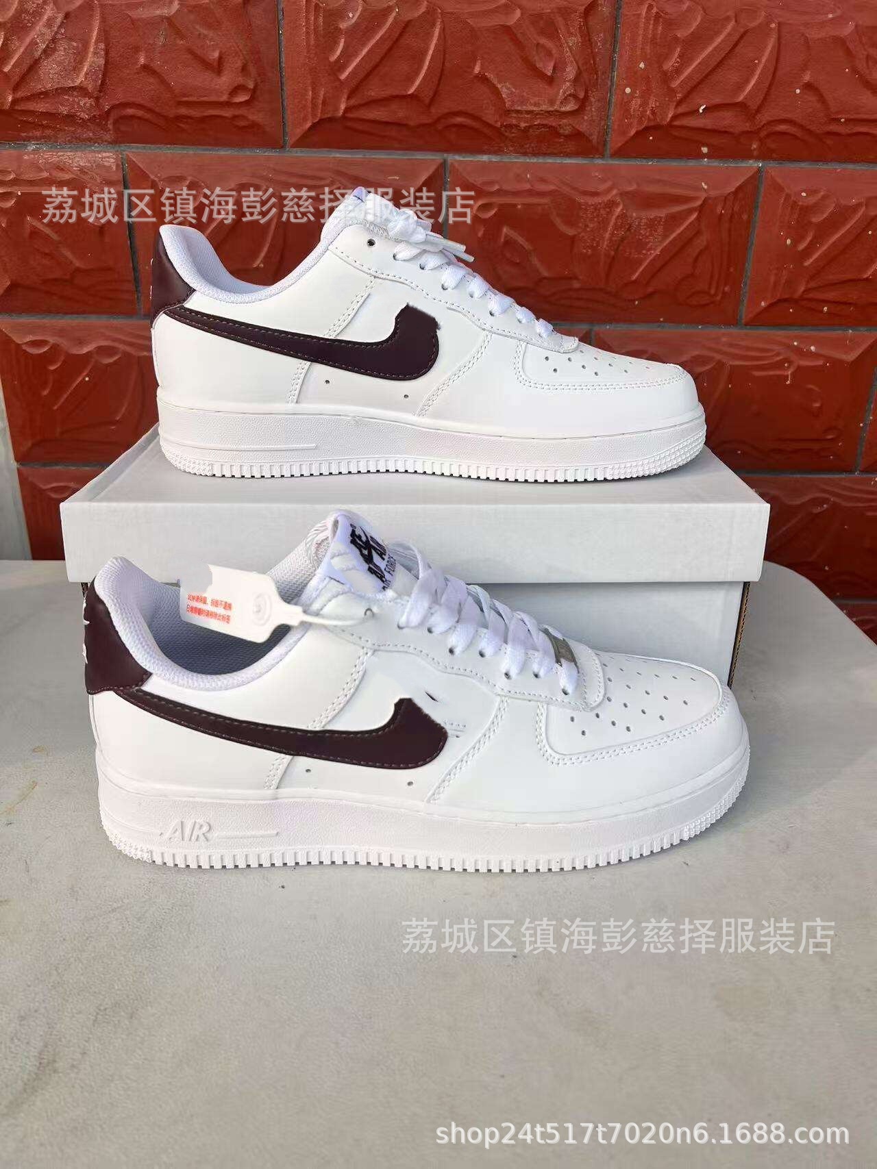 Precio de fábrica Putian puro nivel de cabeza original AF1 Halloween trigo negro y blanco panda baja fuerza aérea No. 1 comercio exterior transfronterizo