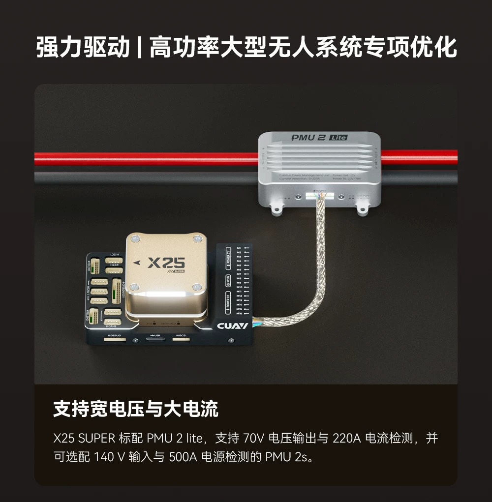 CUAV new X25 SUPER industrial-grade unmanned system intelligent controller PX4 APM for vertical multi-rotor aircraft