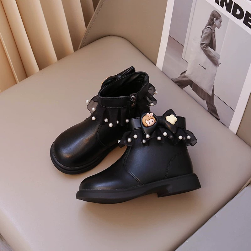 Martens, children's footwear, low boots, shoes for princess, autumn, for teenagers