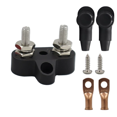 wire terminal M6/M8 wiring – Power supply, ignition system accessories - black-double-stud-m6