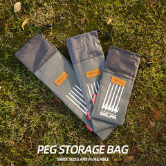 30CM Ground Nail Bag Outdoor Camping Camping Tent Ground Nail Storage Bag Camping Tools Thickened Oxford Cloth Storage Bag