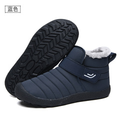Cross-border outdoor waterproof cotton shoes for men and women, winter lined warm short boots, thick cotton boots, snow-proof snow boots wholesale