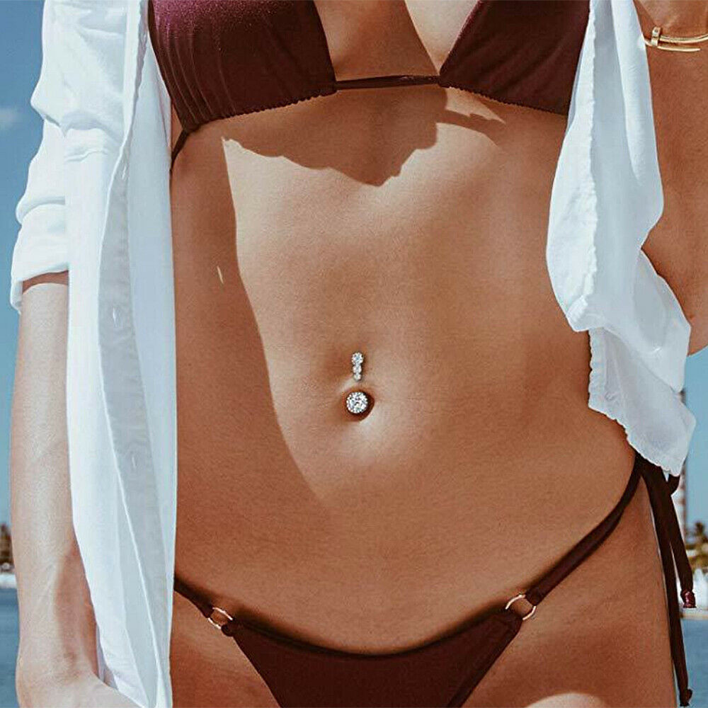 Belly button piercing, zirconium, (Cross-border trading), wholesale