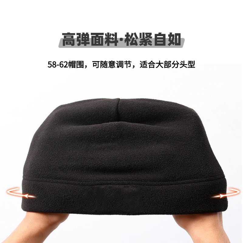 Sombrero caliente de terciopelo, sombrero deportivo de ciclismo de invierno, casco de esquí a prueba de viento, forro de terciopelo y espesor image 4