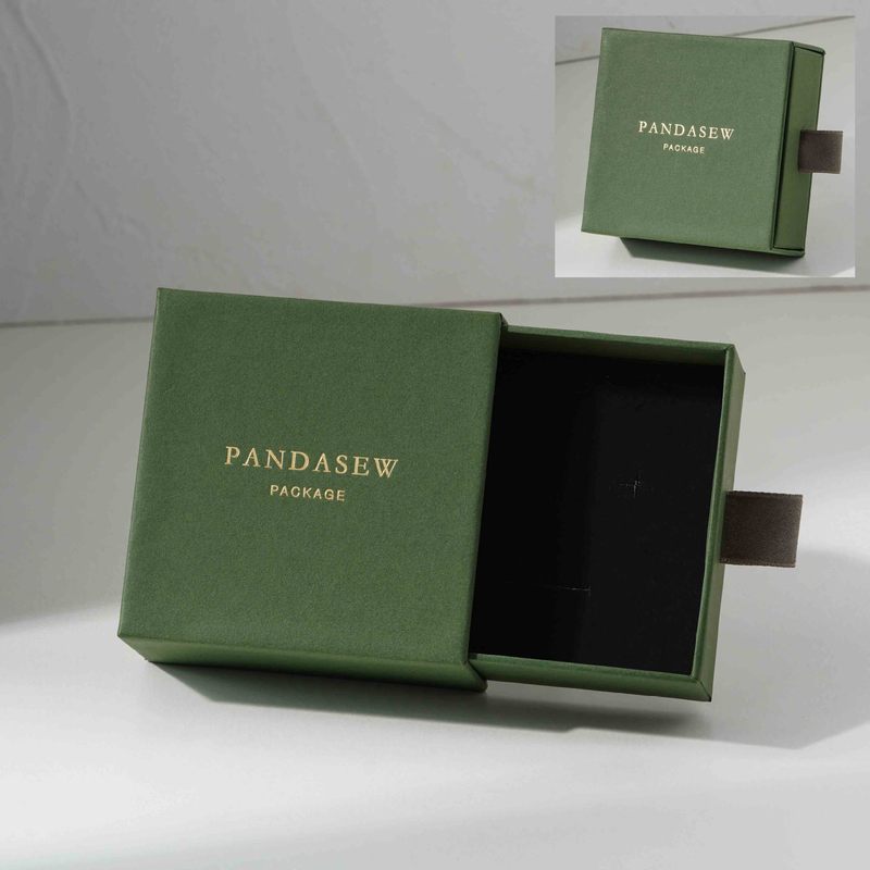 Xiangyanghuakai xPandasew プリントロゴカラージュエリー収納ボックスジュエリーネックレスリング引き出しボックス|undefined