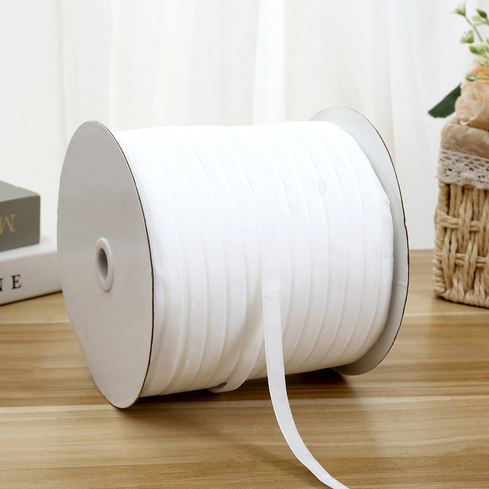 1cm cinturón de terciopelo colorido DIY hecho a mano arco accesorios para el cabello flocado cinturón ropa interior decoración accesorios cinturón de terciopelo